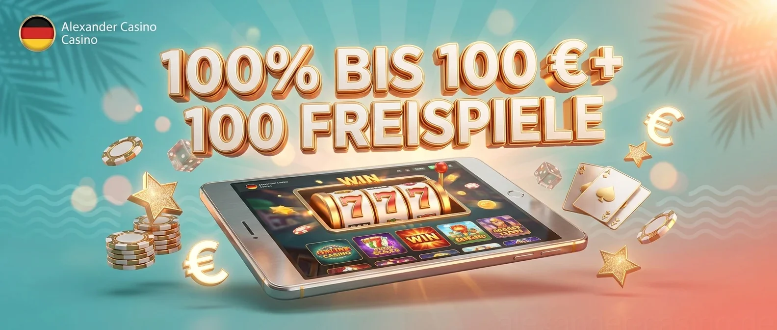 100% BIS 100 €+ 100 FREISPIELE